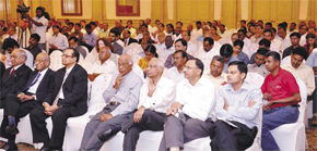 A view of the audience present at the function.