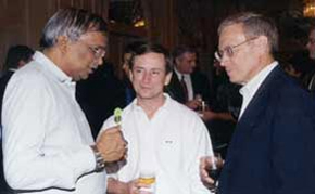 K Achyuthan of Fisher-Xomox Sanmar Limited, Dan Button of Fisher Asia, and Larry Solley. 