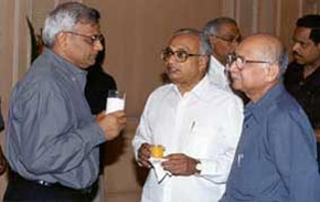 N Kumar, V G S V Prasad, and S B Prabhakar Rao of Chemplast Sanmar Ltd. 