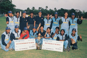 A happy Indian team after a 4-1 series victory.