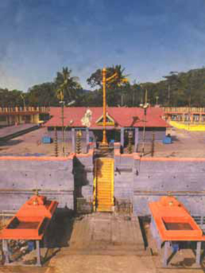 The Sabarimala Ayyappan temple.