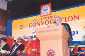 N Sankar delivering the convocation address