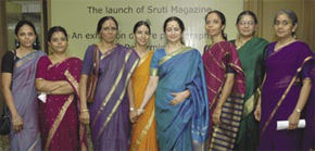 The Sruti team with Aruna Sairam