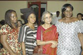 Mrs Jaya Krishnaswamy with delegates