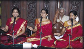 Young musicians performing at Alapana, Sruti’s birth place