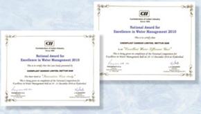 Chemplast bags CII Water Awards