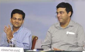 Vijay Sankar and Viswanathan Anand