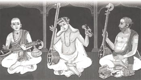 Muttuswami Dikshitar, Tyagaraja , Syama Sastri