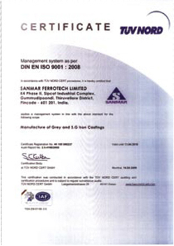 Certificate TS 16949