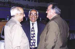 KS Narayanan and B Natraj with Reg Ingram