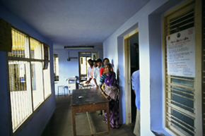 Patients at the health centre