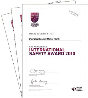 Chemplast Sanmar win International Safety Awards